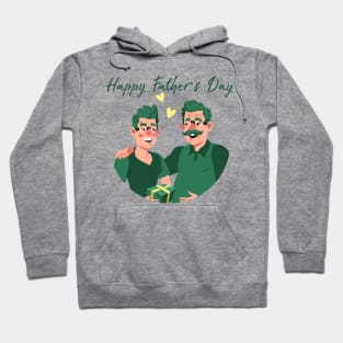 happy fathers day - father and son Hoodie